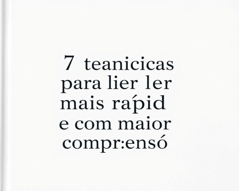 Aprenda as 7 técnicas para ler mais rápido e com maior compreensão
